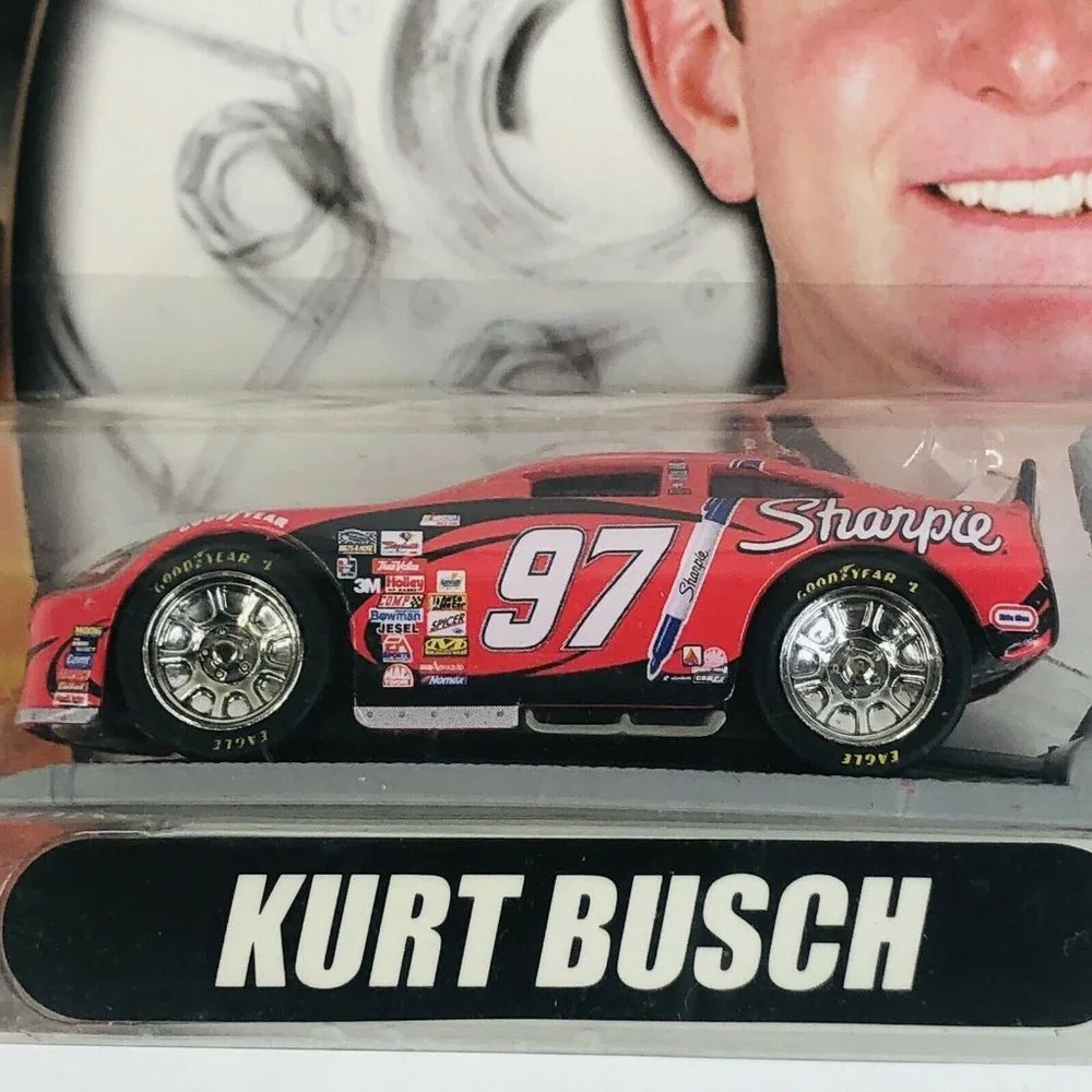 2003 Hot Wheels NASCAR Stockerz Kurt Busch Rubbermaid Racing DieCast #97